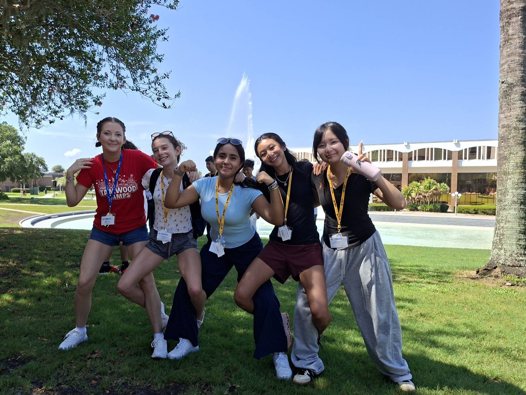 Students enjoying campus activities