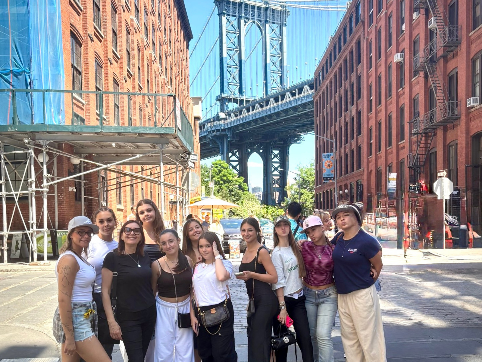Students exploring the city
