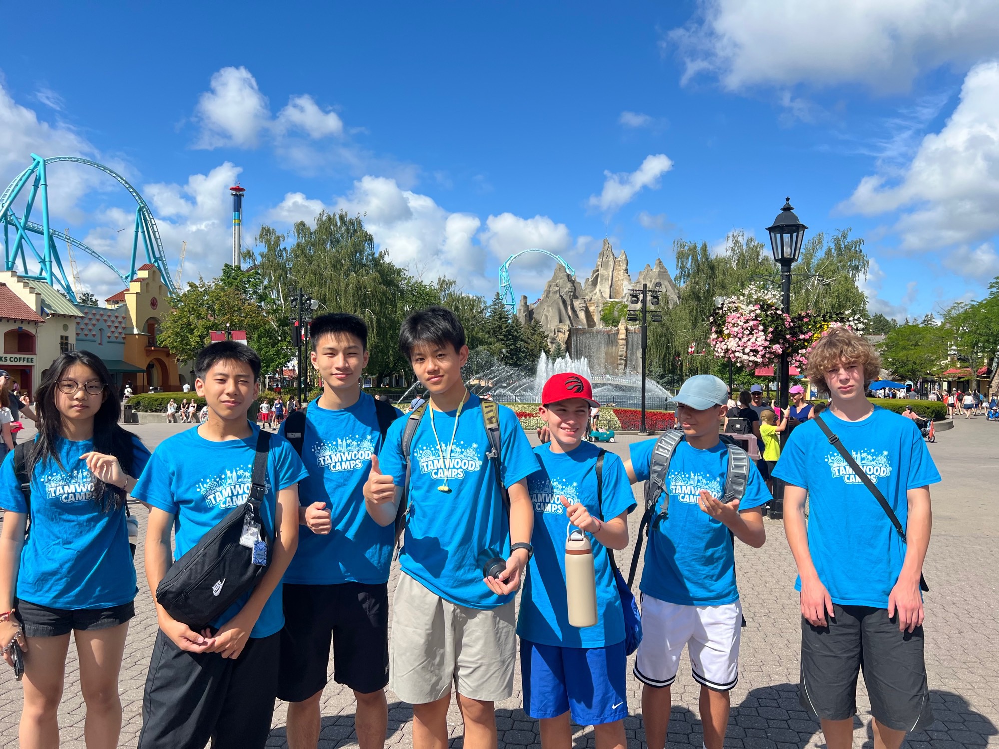 Students exploring the city