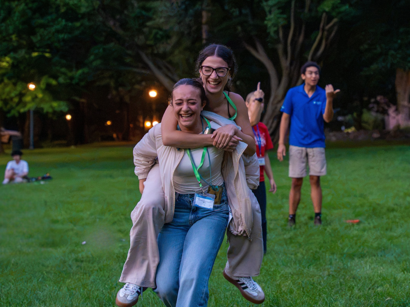 International students socializing